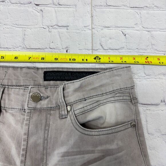 Rockstar Original Men Stacked RSM 225 Flare Denim Jeans Size 30 Hallie C053 -24 - Picture 4 of 16